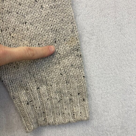 Boston Crew Fair Isle Heavy Knit Sweater Mens Large 42-44 Gray Skicore Preppy - Picture 6 of 16